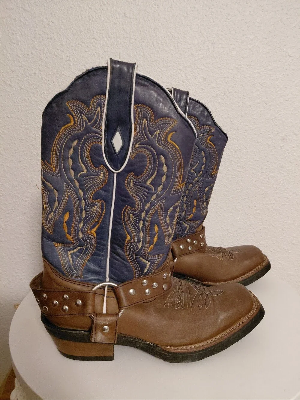 West Wind Western  Leather  Square Toe Midcalf Boots